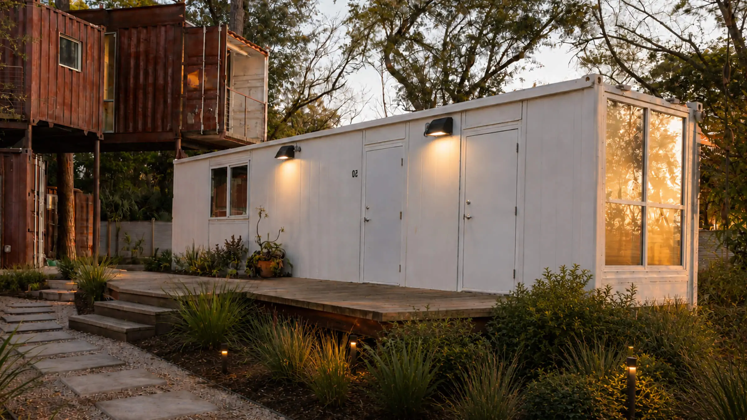 Finished WTR container structures at the Gainesville, Florida facility