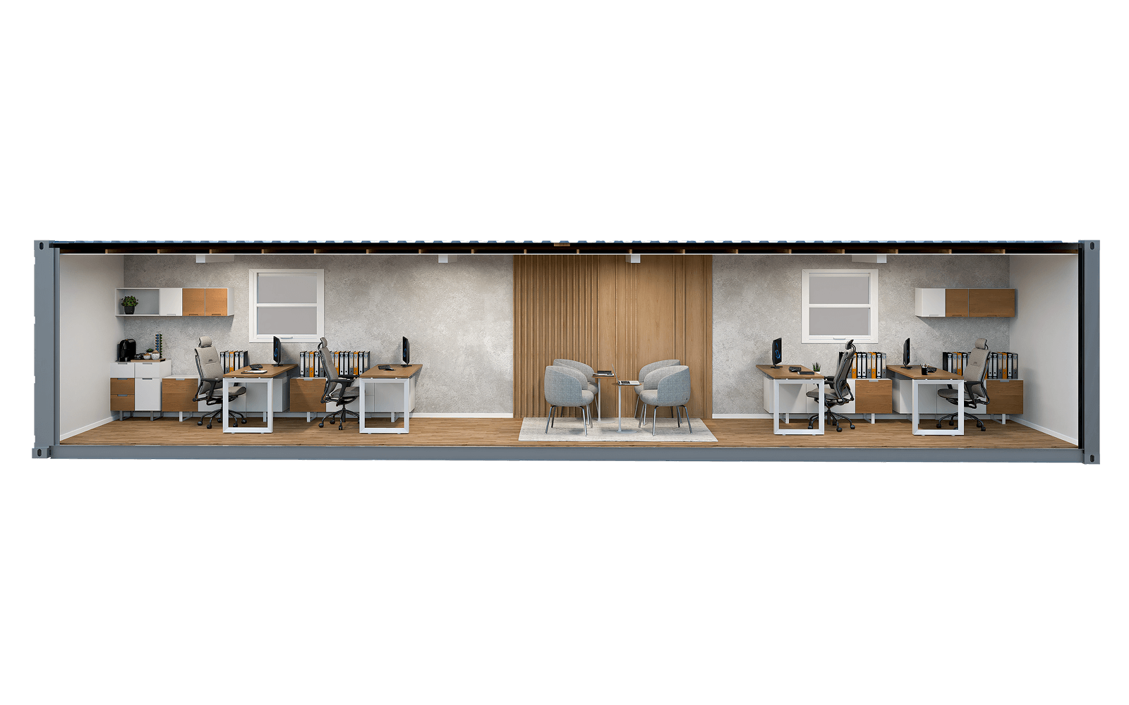 Interior rendering of the WTR 40FT Open Space Office