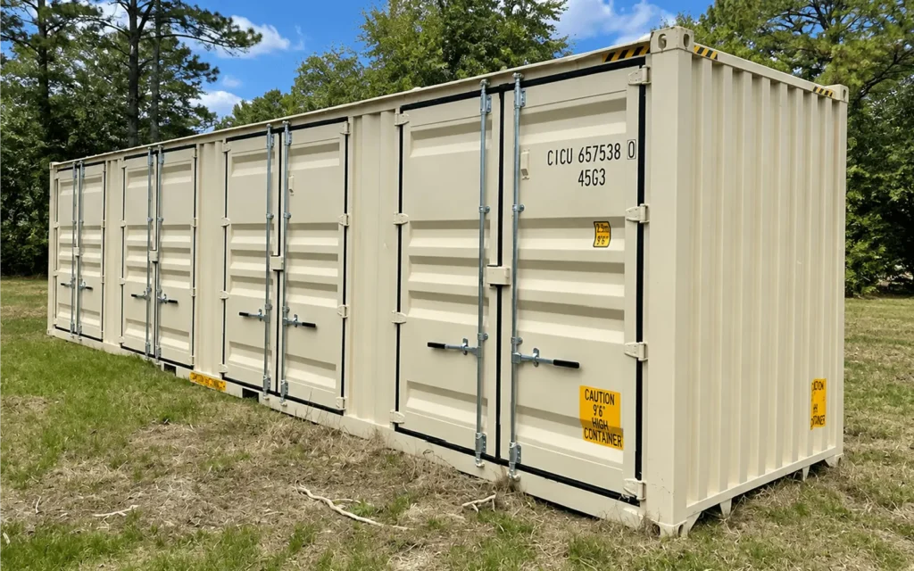 40FT High Cube shipping container with multiple side-opening cargo doors